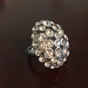 Fun faux diamond cocktail ring